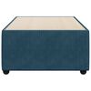 vidaXL Bettgestell Blau 80x200 cm Samt