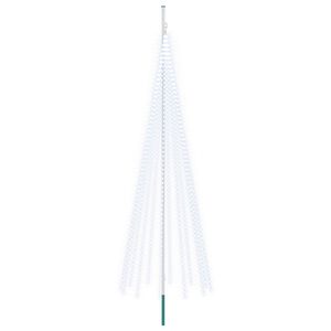 vidaXL Weihnachtsbaum-Lichterkette mit Erdspie&szlig; und Fahnenmast 500 cm