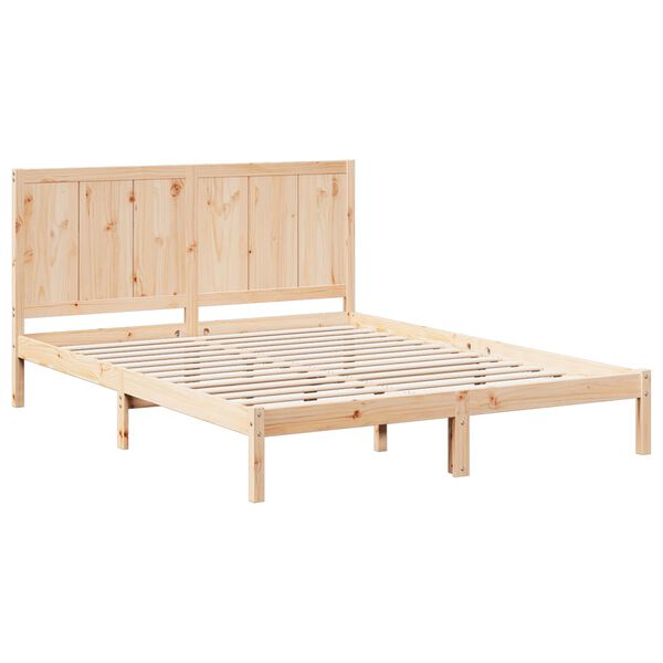vidaXL Massivholzbett Extra Lang ohne Matratze 140x220 cm