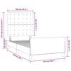 vidaXL Bettgestell mit Kopfteil Wei&szlig; 100x200 cm Kunstleder