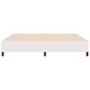 vidaXL Boxspringbett Creme 200 x 200 cm Cordstoff