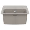 vidaXL Waschbecken Grau 670 x 460 mm 80% Quarz und 20% Harz