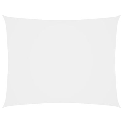 vidaXL Sonnensegel Oxford-Gewebe Rechteckig 2,5x3,5 m Weiß