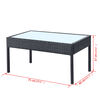 vidaXL 4-tlg. Garten-Lounge-Set mit Auflagen Poly Rattan Schwarz