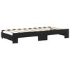 vidaXL Tagesbett Ausziehbar Schwarz 90x190 cm Samt