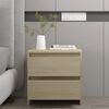 vidaXL Nachttische 2 Stk. Sonoma-Eiche 45x34,5x44,5 cm Holzwerkstoff