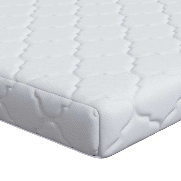 vidaXL Matratze Wei&szlig; 120 x 200 cm Jacquard-Stoff