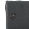 vidaXL Tagesbett mit Matratze USB Dunkelgrau Stoff 90x200 cm