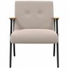 vidaXL Sessel Hellgrau 59 x 75 x 78 cm Lockiger woll&auml;hnlicher Stoff