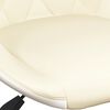 vidaXL Esszimmerst&uuml;hle 4 Stk. Drehbar Creme und Wei&szlig; Kunstleder