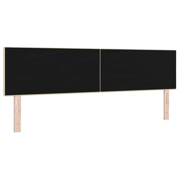 vidaXL Kopfteil mit Kopfteil Creme 180 cm Kunstleder