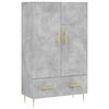 vidaXL Highboard Betongrau 69,5x31x115 cm Holzwerkstoff