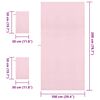vidaXL Sporthandtuch Set 3 pcs Rosa Polyester und Polyamid