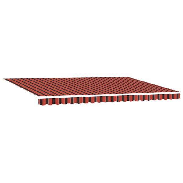 vidaXL Einziehbare Markise Rot und Schwarz 500 x 300 cm