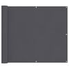 vidaXL Balkon-Sichtschutz Anthrazit 90x700 cm 100 % Polyester-Oxford