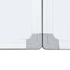 vidaXL Magnetisches Whiteboard Klappbar 120x80x1,7 cm Aluminium