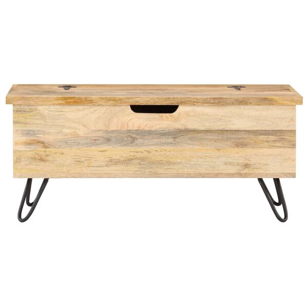 vidaXL Truhe 90x40x45 cm Mango Massivholz