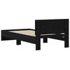 vidaXL Bettrahmen Schwarz Eichen-Optik 75 x 190 cm Holzwerkstoff