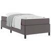 vidaXL Bettrahmen mit Matratze Grau 100 x 200 cm Stoff