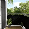 vidaXL Balkon-Sichtschutz Schwarz 90x700 cm 100 % Polyester-Oxford