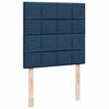 vidaXL Boxspringbett mit Matratze Blau 100x200 cm Stoff