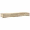vidaXL Bettschubladen Sonoma-Eiche 140 x 36,5 x 16,5 cm Holzwerkstoff