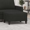 vidaXL Fu&szlig;hocker Schwarz 70x55x41 cm Stoff