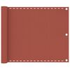 vidaXL Balkon-Sichtschutz Terracotta-Rot 75x300 cm HDPE
