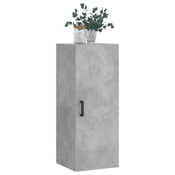 vidaXL Wandschrank Betongrau 34,5x34x90 cm