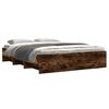 vidaXL Bettgestell ohne Matratze R&auml;uchereiche 150x200 cm Holzwerkstoff