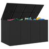 vidaXL Garten-Kissenbox PE Rattan 194x100x103 cm Schwarz