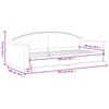 vidaXL Tagesbett Creme 90x200 cm Stoff