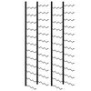 vidaXL Wand-Weinregale f&uuml;r 72 Flaschen 2 Stk. Schwarz Eisen