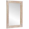vidaXL Badezimmer Spiegel mit Spiegel Wei&szlig; 70 x 50 x 2,5 cm