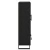 vidaXL Highboard Schwarz Eichen-Optik 69,5 x 31 x 115 cm Holzwerkstoff