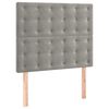 vidaXL Bettgestell ohne Matratze Hellgrau 100x200 cm Samt