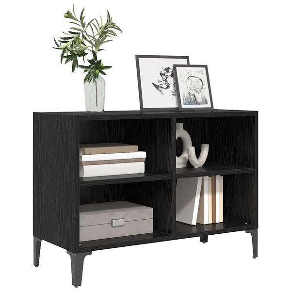vidaXL TV-Schrankset Schwarz 69,5 x 30 x 50 cm Holzwerkstoff