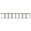 vidaXL 21-tlg. Garten-Essgruppe mit Kissen Grau Poly Rattan