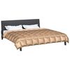 vidaXL Winterbettdecke Gold 240 x 200 cm Satin und Mikrofaser