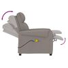 vidaXL Massagesessel Taupe Stoff