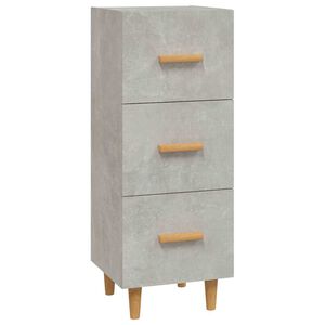 vidaXL Sideboard Betongrau 34,5x34x90 cm Holzwerkstoff