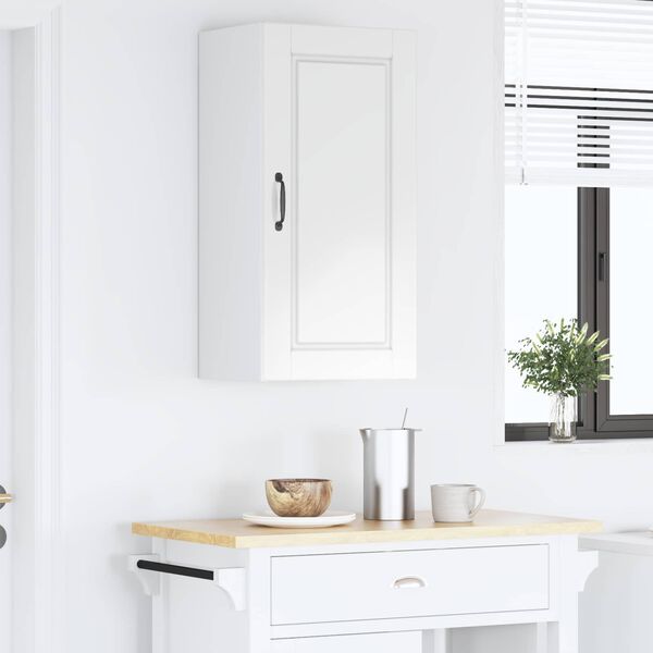 vidaXL K&uuml;chenschrank Hochglanz Wei&szlig; 40 x 31 x 80 cm Holzwerkstoff