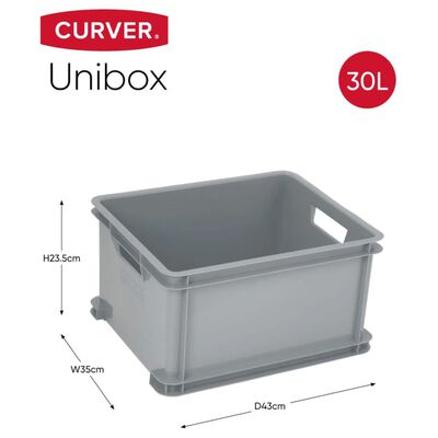 Curver Aufbewahrungsbox Unibox L 30L Grau