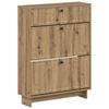 vidaXL Schuhschrank EDE 78 x 24 x 103 cm Holzwerkstoff Artisan-Eiche