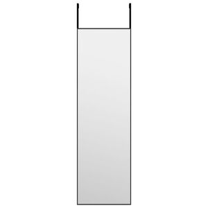 vidaXL T&uuml;rspiegel Schwarz 30x100 cm Glas und Aluminium