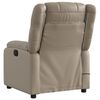 vidaXL Massagesessel Elektrisch Cappuccino-Braun Kunstleder