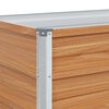vidaXL Garten-Hochbeet 100x100x77 cm Verzinkter Stahl Silber