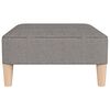 vidaXL Fu&szlig;hocker Hellgrau 78x56x32 cm Stoff