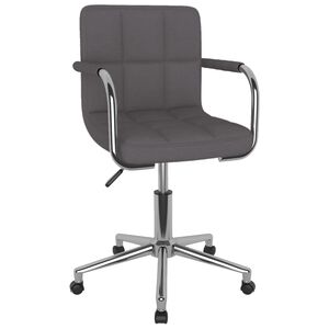 vidaXL Esszimmerstuhl Drehbar Taupe Stoff