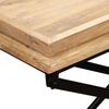 vidaXL Konsolentisch Mangoholz Massiv 130 x 40 x 80 cm